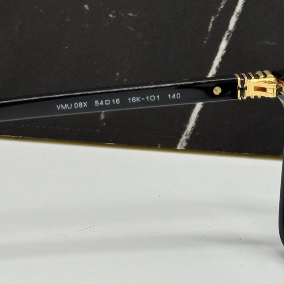 NEW MIU MIU EYEGLASSES VMU 08X 16K1O1 WOMEN SQUARE MU08XV 16K1O1 BLACK EYEWEAR